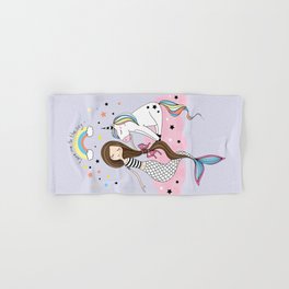 Mermaid & Unicorn Hand & Bath Towel