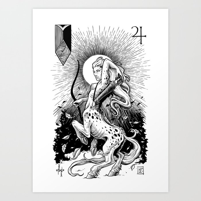 Sagittarius Centaurus  Art Print