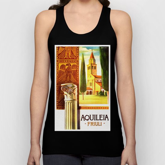 Aquileia Italy - Vintage Travel Unisex Tank Top