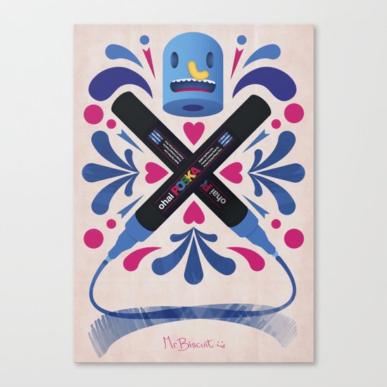 Poska 4 Life Canvas Print