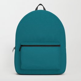 BISCAY BAY teal blue solid color  Backpack