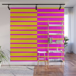 Canary Zebra Plays Piano Wall Mural