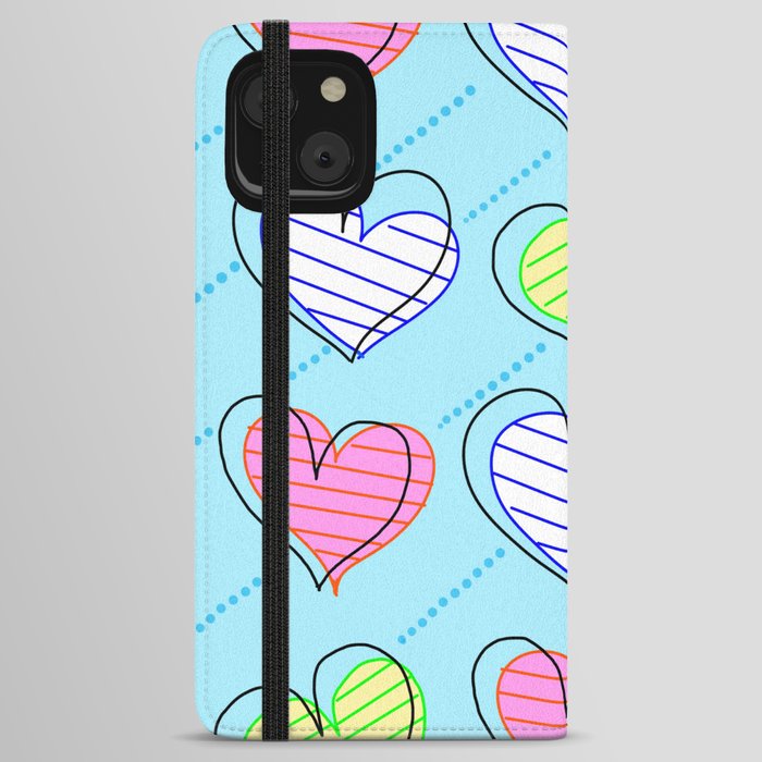 Colors heart iPhone Wallet Case