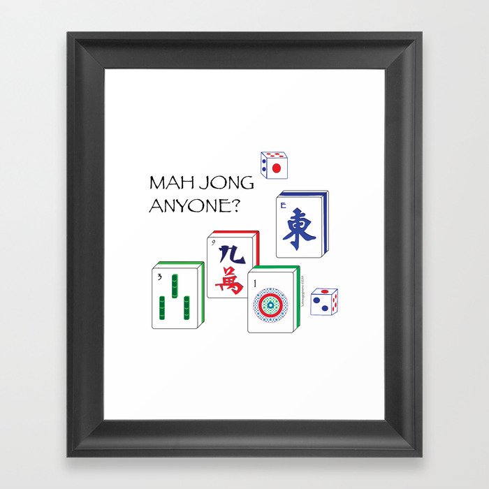 MahJong Anyone? Framed Art Print