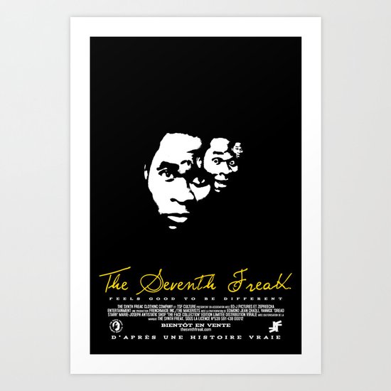 Freaky Faces Art Print