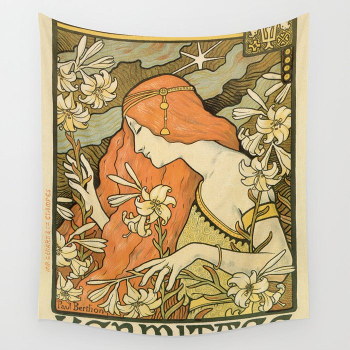 Art nouveau sales tapestry