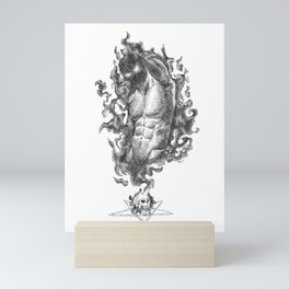 Smoke Demon SPOOKYDOODs Mini Art Print