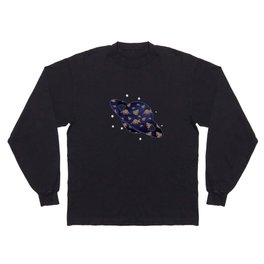 Hippie Aardvarks and Frogs in Outer Space Long Sleeve T-shirt