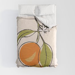 Modern Minimalist Oranges Comforter