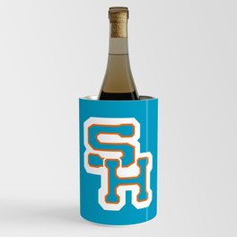 Sky High Athletics (Blue background, blue letters) Wine Chiller