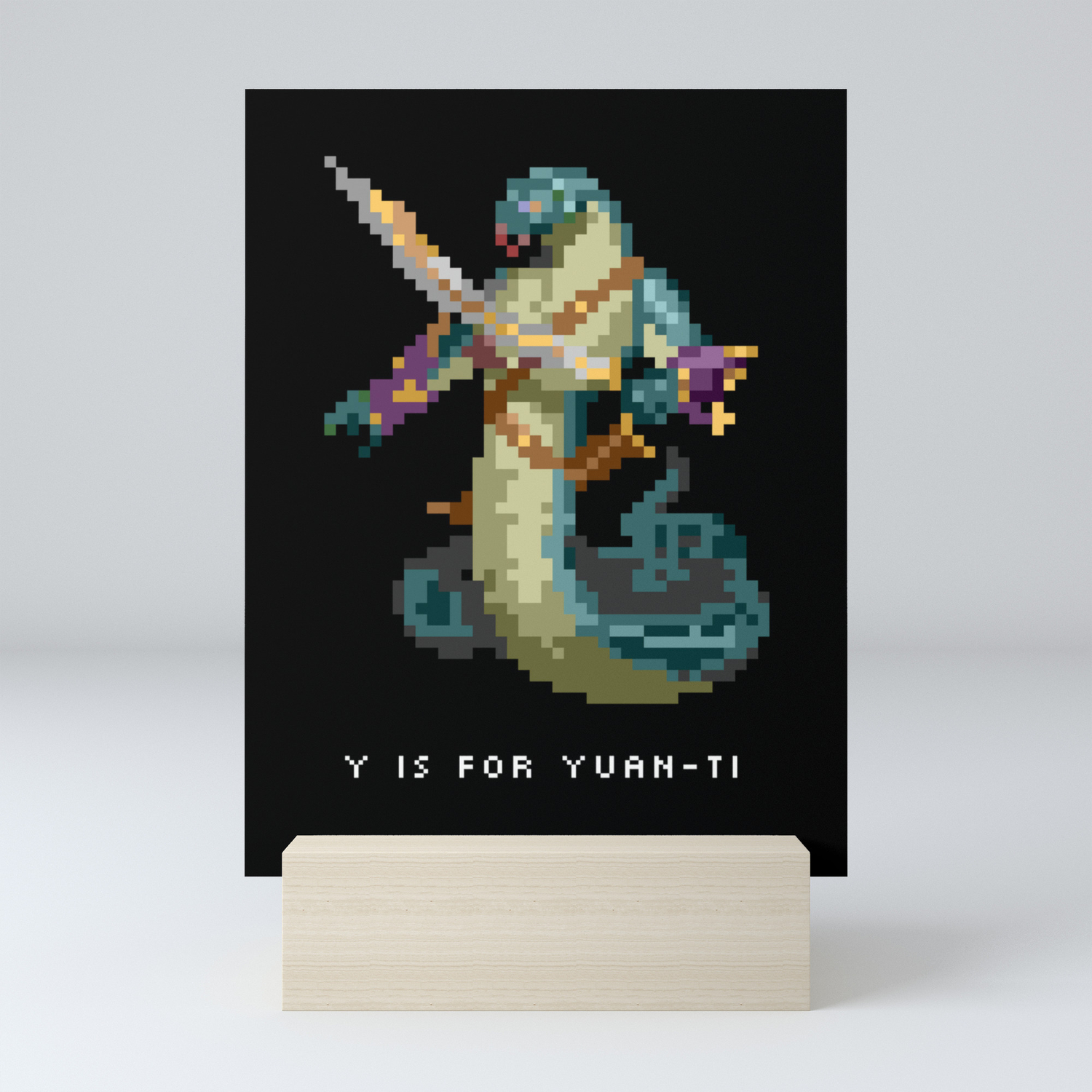 Y Is For Yuan Ti Mini Art Print By Clarkstreetpress Society6