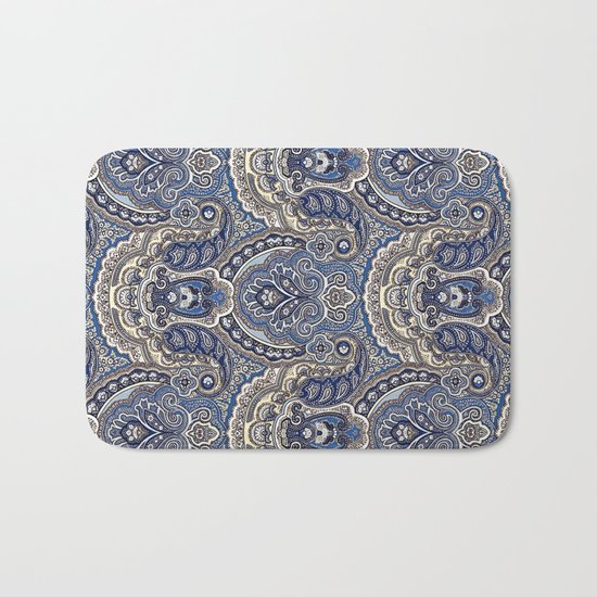 Boho paisley pattern Bath Mat