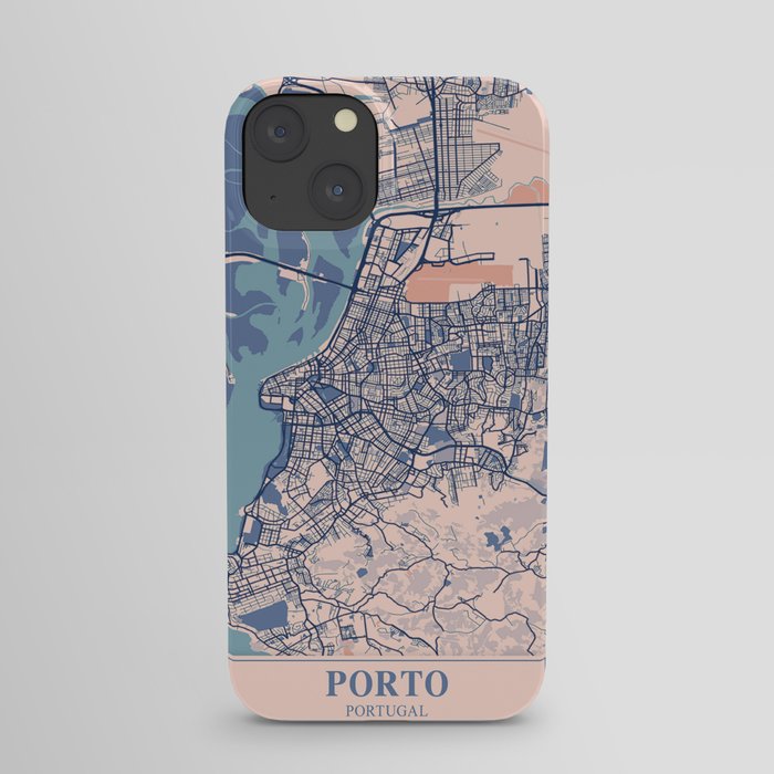 Porto vintage city map iPhone Case