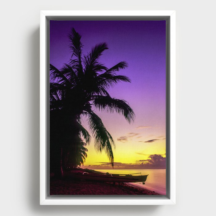 Original Cloud 9 / Siargao Island, sunrise Framed Canvas