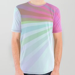 Soft Summer Rainbow All Over Graphic Tee