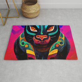 Mayan Panther Area & Throw Rug