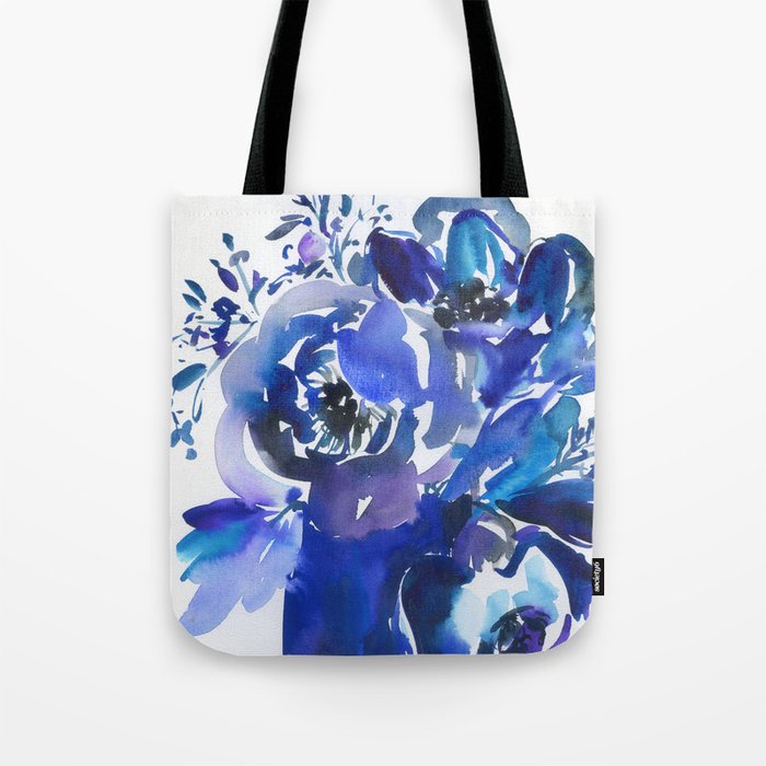 blue stillife: huge peonies Tote Bag