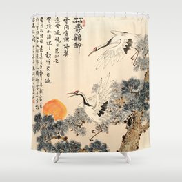 Asian traditional painting Shower Curtain