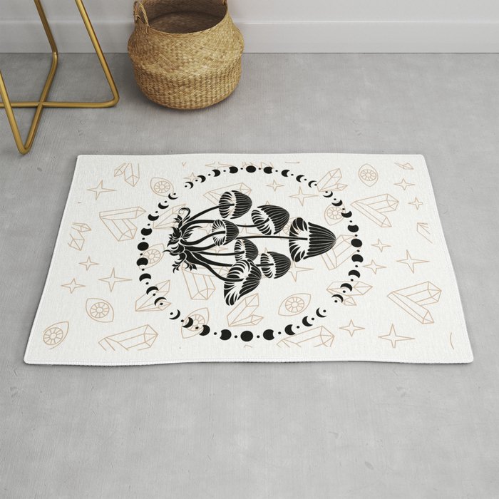 Moons and Shrooms Rug