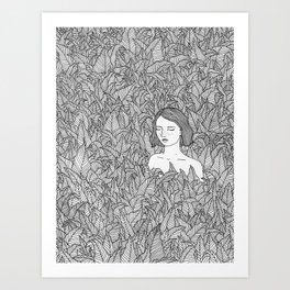 In the Leaves Original Illustration Art Print