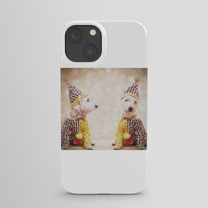 Circus Clown Dogs iPhone Case