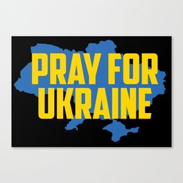 Pray For Ukraine Canvas Print