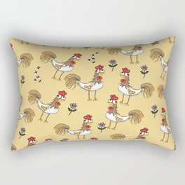 Silly Chicken Rectangular Pillow