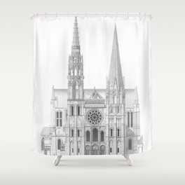 Cathedrale De Chartres Chartres Cathedral Shower Curtain