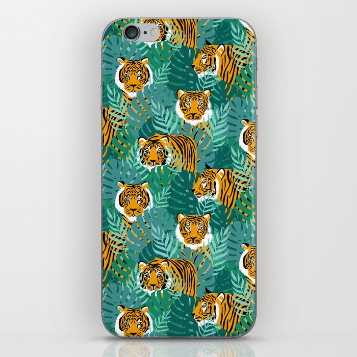 Jungle Tiger - Velvet Jade iPhone Skin