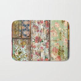 Lady Rococo Bath Mat | Collage, Love, Pattern, Mixed Media 