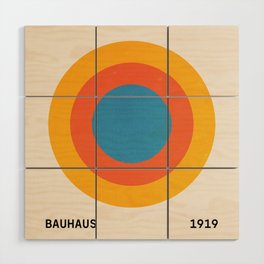 Bauhaus Circles: 1919 Exhibition Wood Wall Art