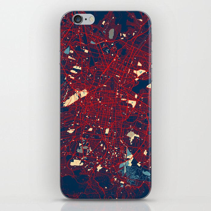 Mexico City Map - Hope iPhone Skin
