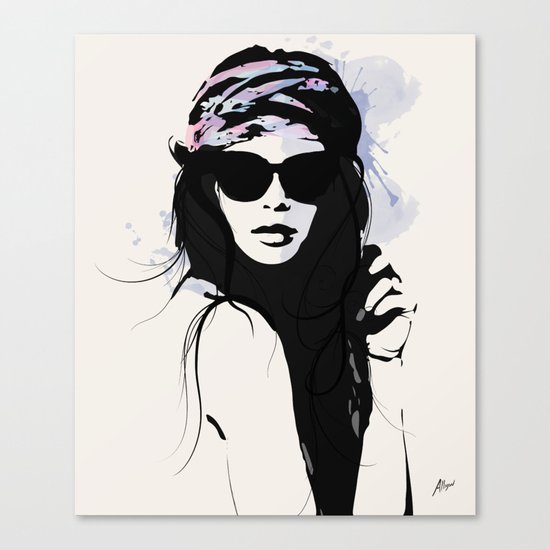 Infatuation - Digital Fashion Illustration Canvas Print