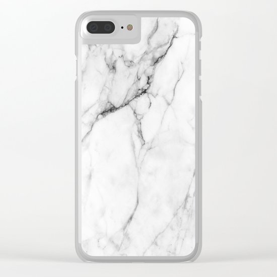 Marble Clear iPhone Case