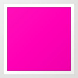 The Future Is Bright Pink - Solid Color - Hot Pink Art Print