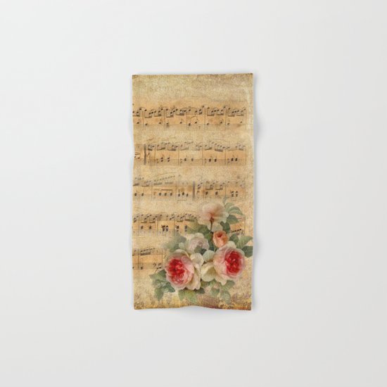 Vintage Music #1 Hand & Bath Towel