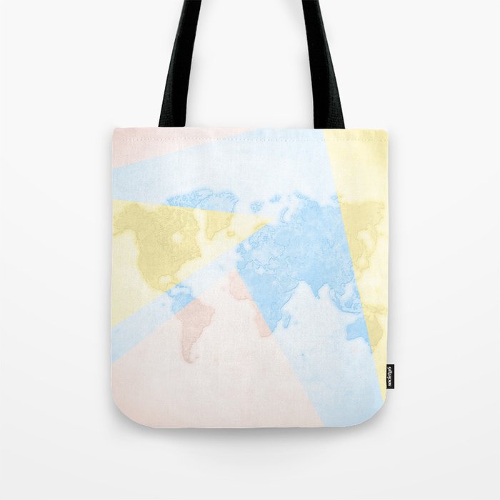 World Map Light Tote Bag