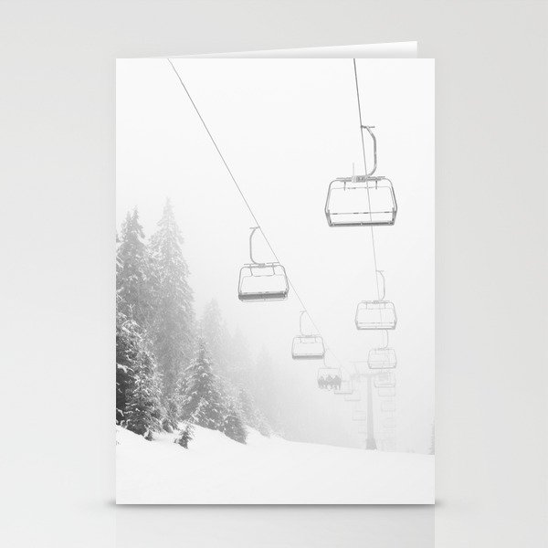 Ski Gondolas , Ski Lift Stationery Cards
