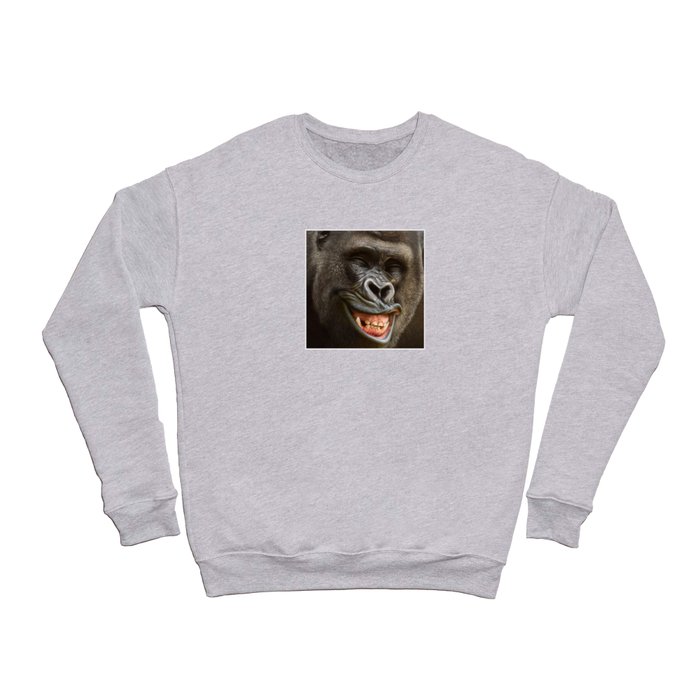 Smiling Gorilla (^_^) Crewneck Sweatshirt