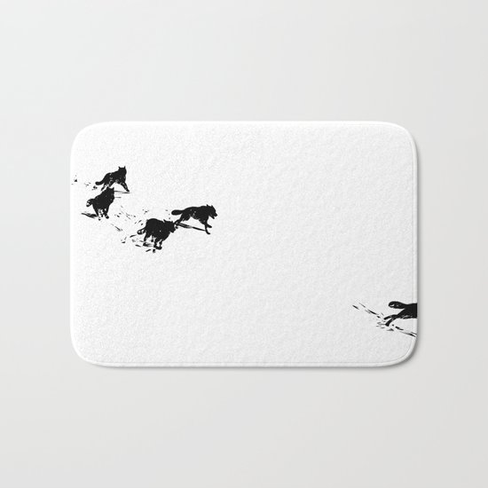snowblinded // (wolf pack) Bath Mat