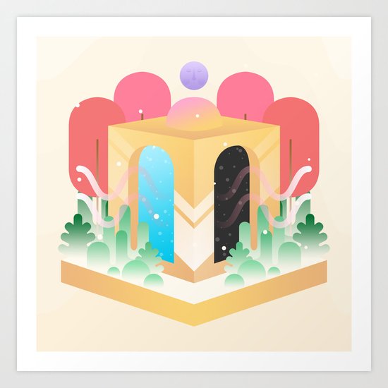 Temple of Time Art Print