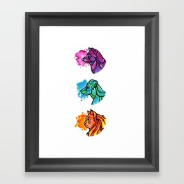 Animal Splash Framed Art Print