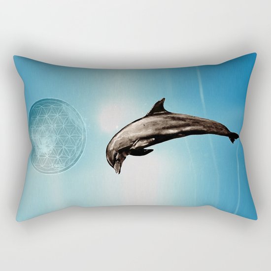 The DOLPHIN - ZEN version Rectangular Pillow