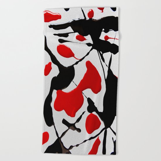 BLOOD IN Beach Towel