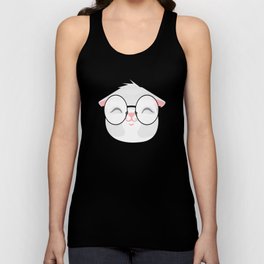 Cat With Glasses Kitten Cute Unisex Tank Top