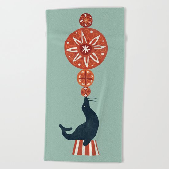 Circus Seal Beach Towel