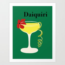 Daiquiri Cocktail  Art Print