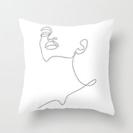 Beauty Sketch Throw Pillow