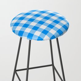 Classic Check - turquoise Bar Stool