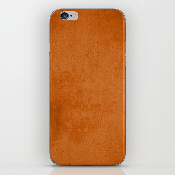 Orange rustic iPhone Skin
